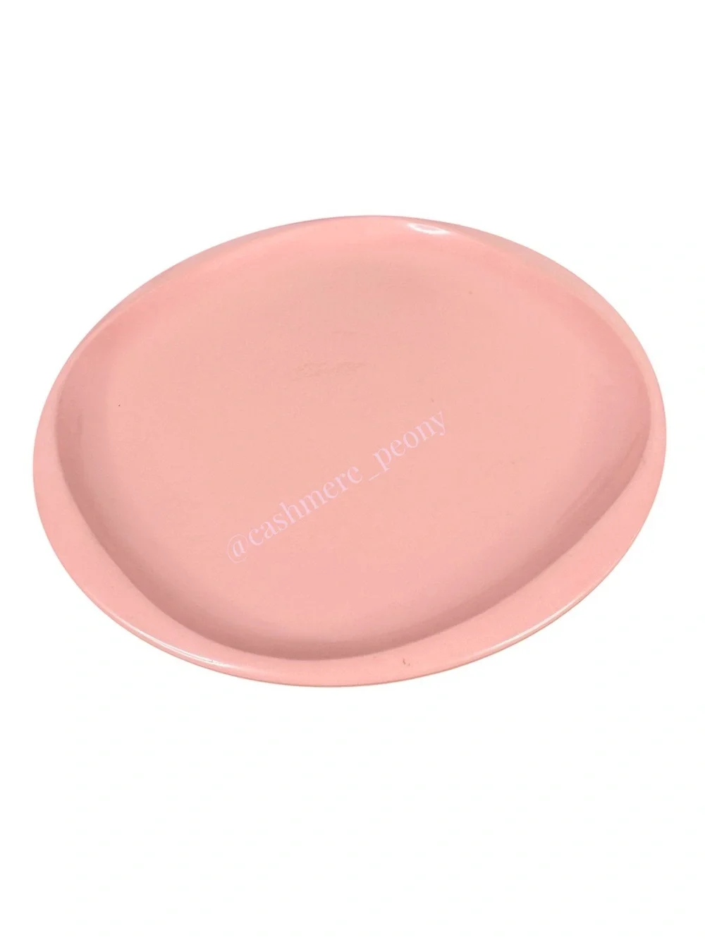 Vintage Boontonware Pink Plastic Plate 10